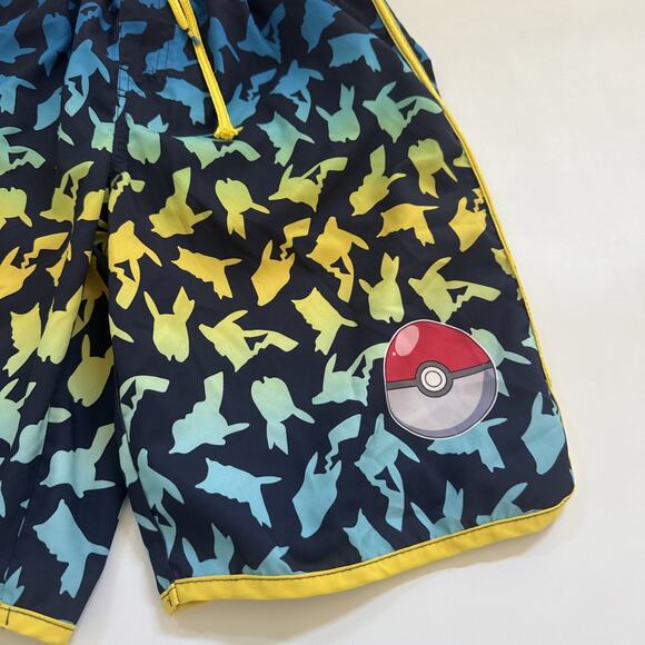 POKÉMON Swim Trunks Swim Shorts Mesh Lining Boys Kids 14/16 All Over Print - Picture 2 of 10